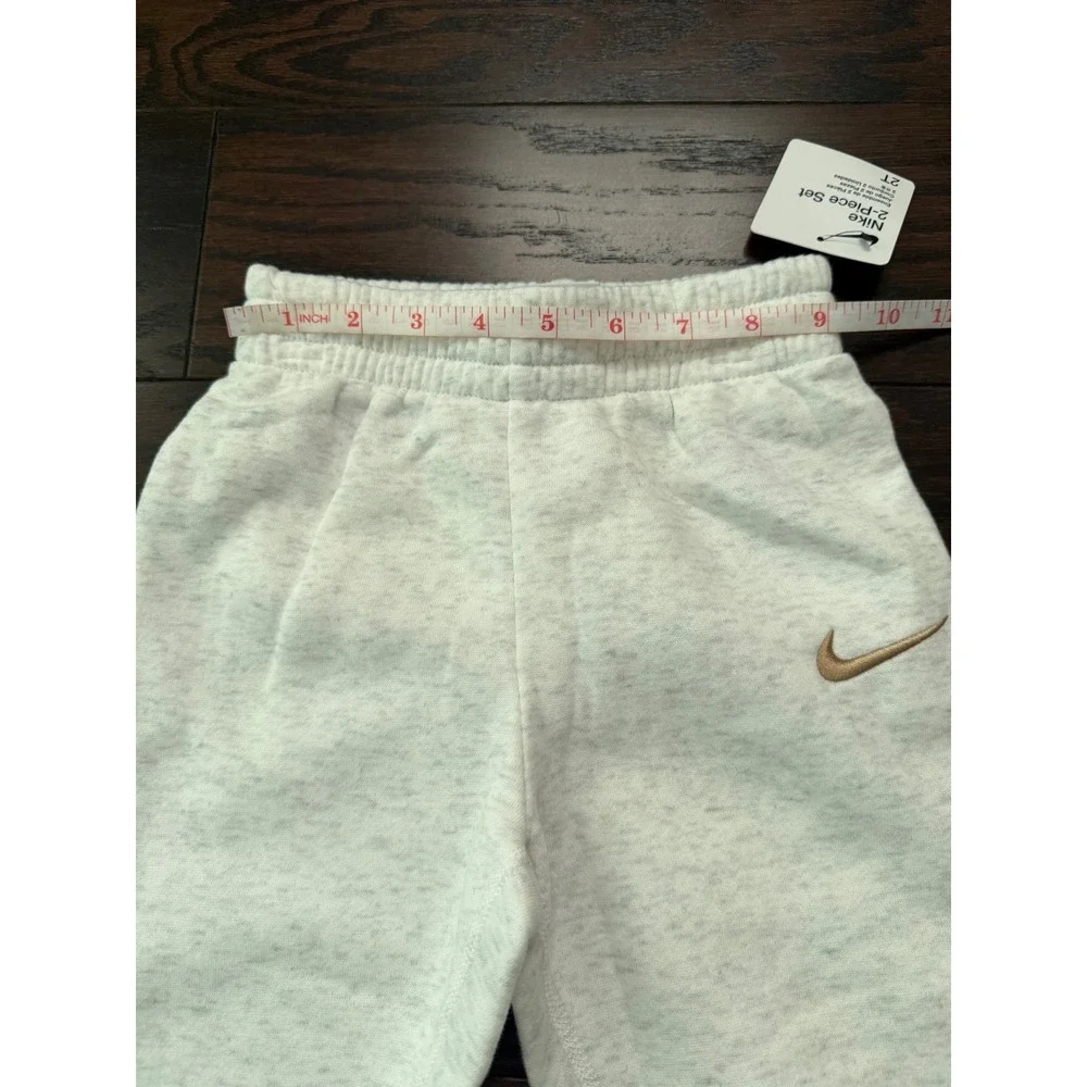 Nike Toddler 2-Piece Fleece Sweatshirt Jogger Set Birch Heather 76M188-X58 2T